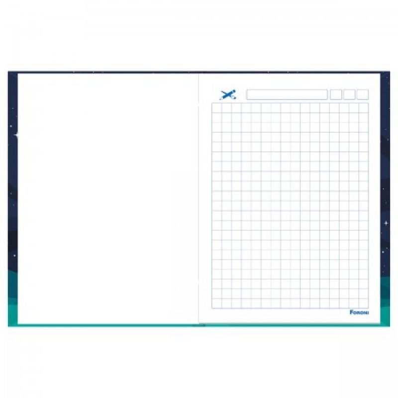 CADERNO QUADRICULADO CAPA DURA 40 FOLHAS COMECANDO A ESCREVER - REF. 8892 - CAIXA COM 10 UNIDADES