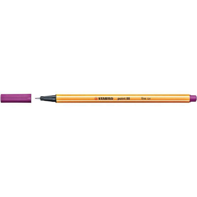 CANETA 0.4 STABILO POINT 88  LILAS 88/58 - REF. 88/58 - CAIXA COM 10 UNIDADES