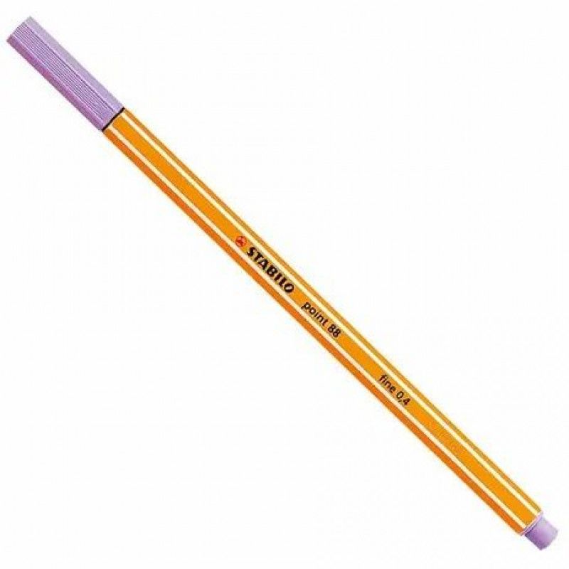 CANETA 0.4 STABILO POINT 88 LILAS CLARO 88/59 - REF. 88/59 - CAIXA COM 10 UNIDADES
