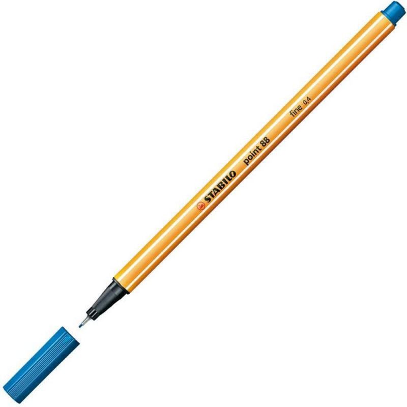 CANETA 0.4 STABILO POINT 88 AZUL ROYAL 88/32 - REF. 88/32 - CAIXA COM 10 UNIDADES