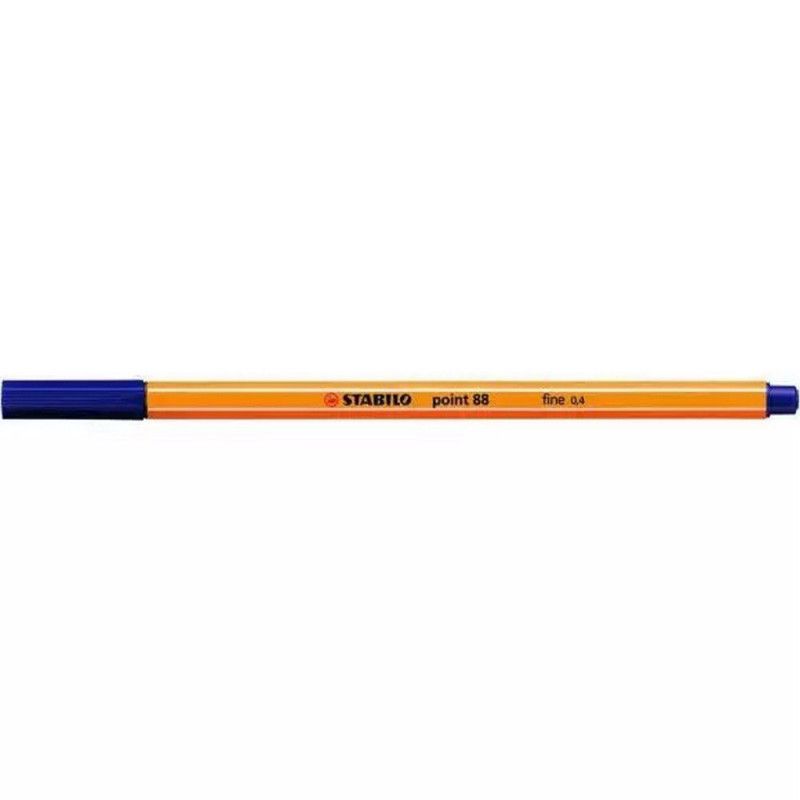 CANETA 0.4 STABILO POINT 88 AZUL MARINHO 88/22 - REF. 88/22 - CAIXA COM 10 UNIDADES