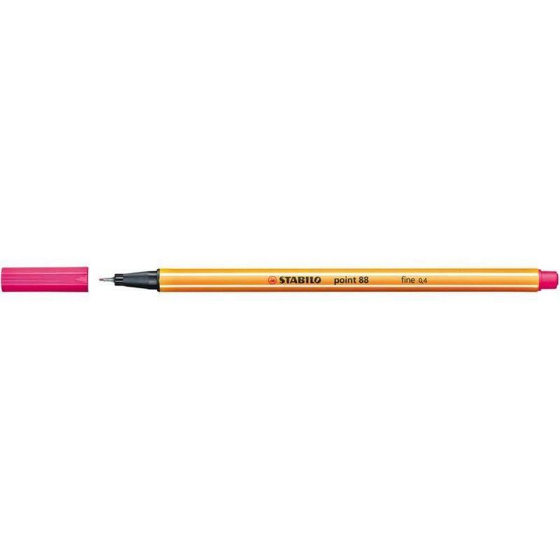 CANETA 0.4 STABILO POINT 88 ROSA 88/56 - REF. 88/56 - CAIXA COM 10 UNIDADES
