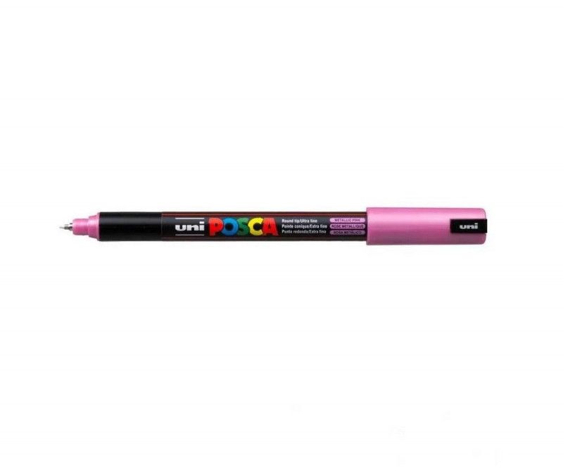 CANETA 0.7MM UNI POSCA METALICA PC-1MR ROSA - REF. PC-1MR - 1 UNIDADE