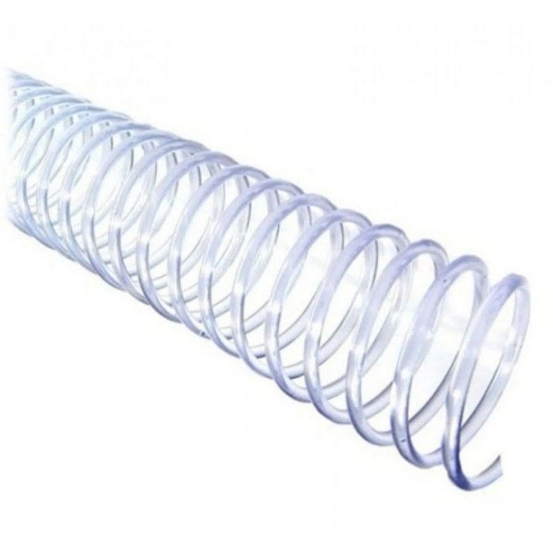 ESPIRAL 23 MM TRANSPARENTE 150 FOLHAS - CAIXA COM 60 UNIDADES