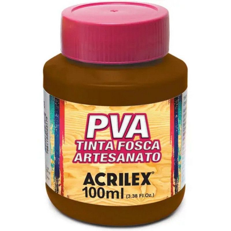 TINTA PVA 100ML FOSCA ARTESANATO MARROM - REF. 531 - 1 UNIDADE