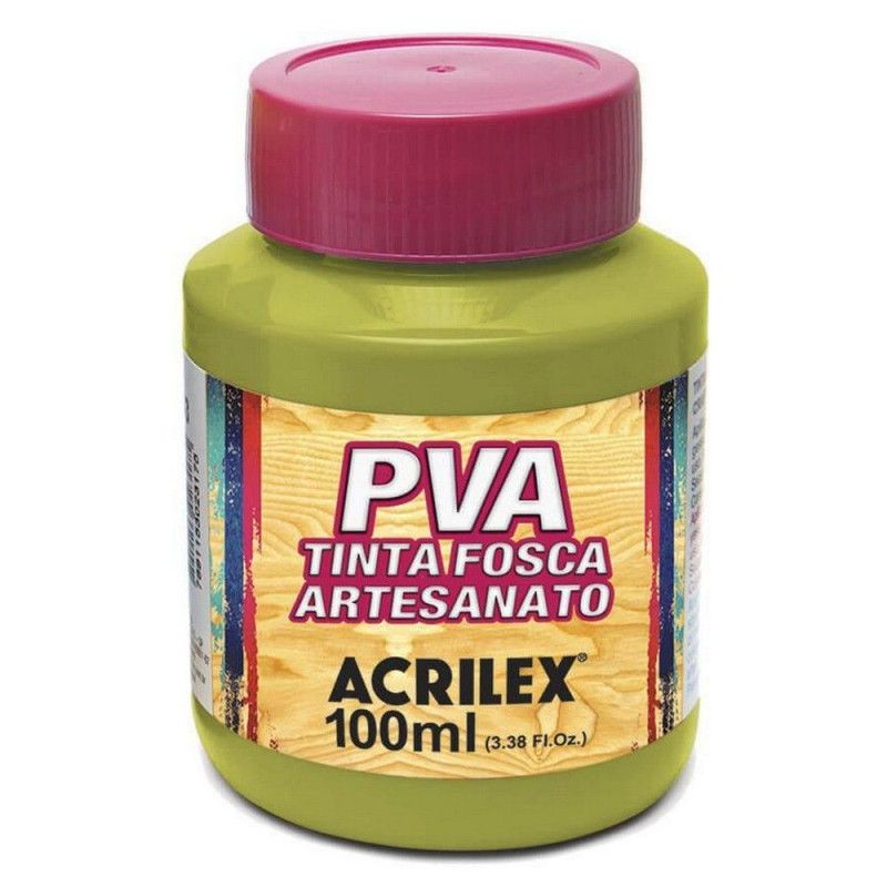 TINTA PVA 100ML FOSCA ARTESANATO VERDE PISTACHE - REF. 570 - 1 UNIDADE