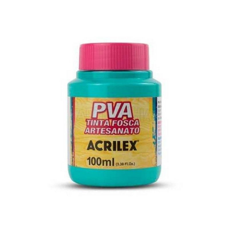 TINTA PVA 100ML FOSCA ARTESANATO TURQUESA - REF. 577 - CAIXA COM 6 UNIDADES