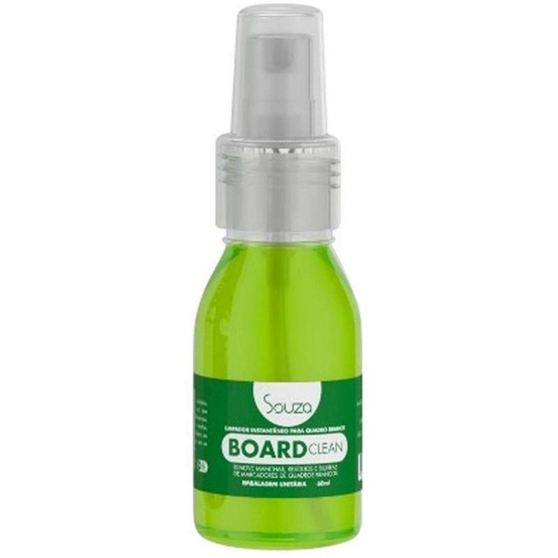 LIMPADOR QUADRO BRANCO SPRAY 60ML SOUZA - REF. 6000 - 1 UNIDADE