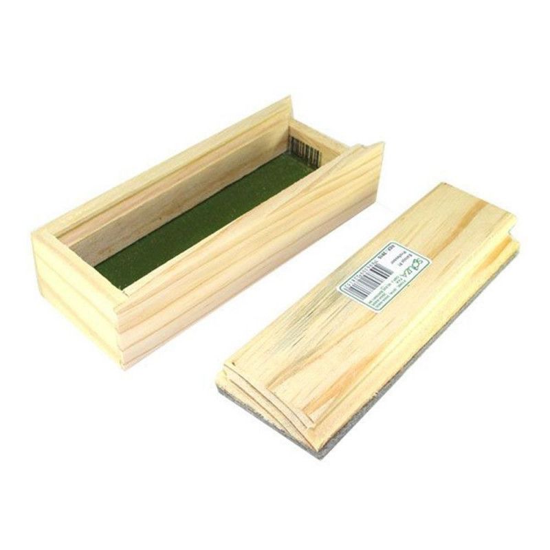APAGADOR COM PORTA GIZ PINUS NATURAL - REF. 2815 - CAIXA COM 6 UNIDADES