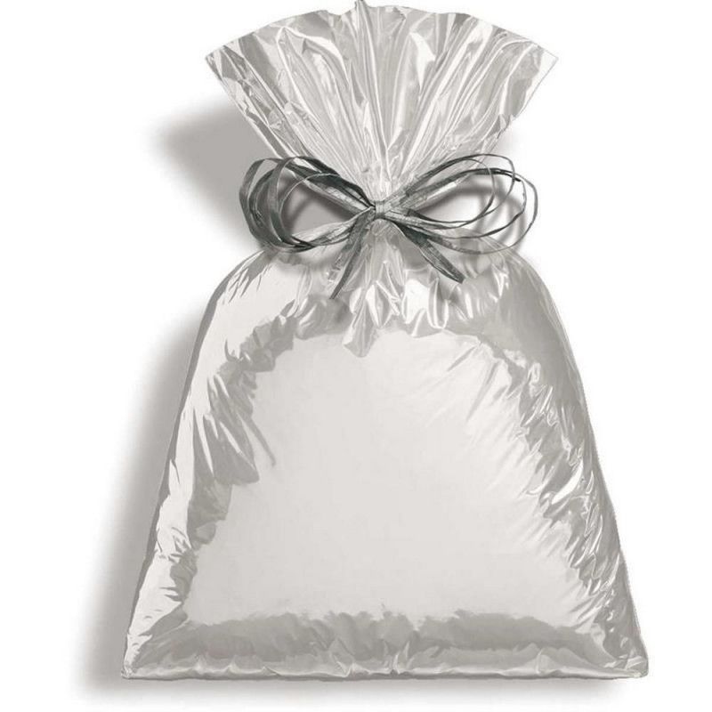 SACO 25X37CM METALIZADO PRATA CROMUS - REF. 99060406 - PACOTE COM 50 UNIDADES