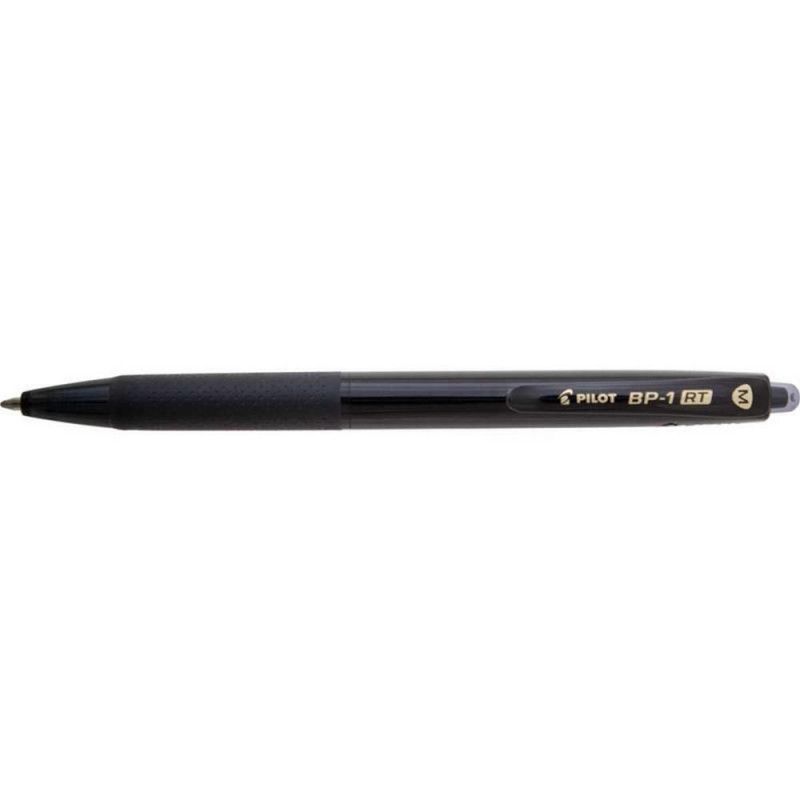 CANETA ESFEROGRAFICA 1.0 RETRATIL BP-1 RT MD PRETO - REF. BP-1 RT - CAIXA COM 12 UNIDADES
