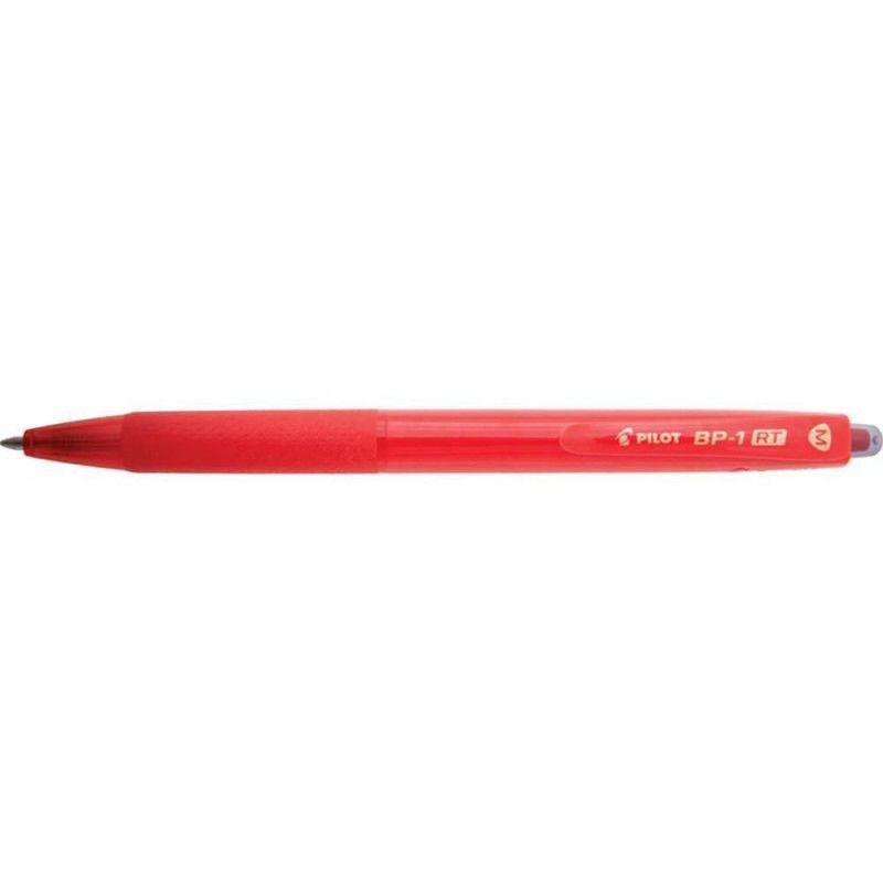 CANETA ESFEROGRAFICA 1.0 RETRATIL BP-1 RT MD VERMELHO - REF. BP-1 RT - CAIXA COM 12 UNIDADES