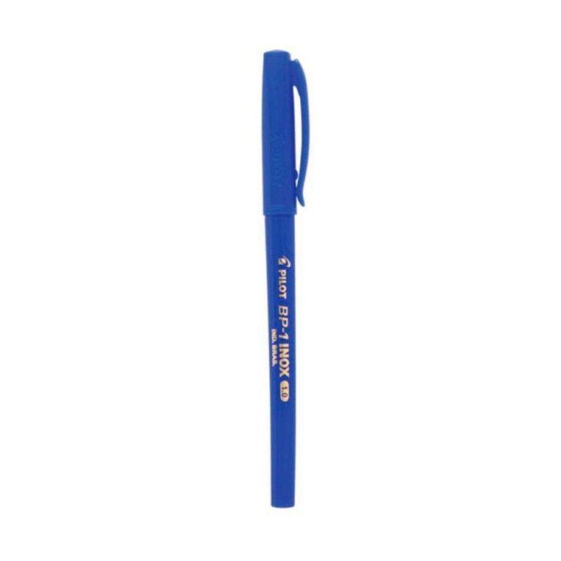CANETA ESFEROGRAFICA 0.7 AZUL PILOT - REF. BP-1 INOX - CAIXA COM 12 UNIDADES
