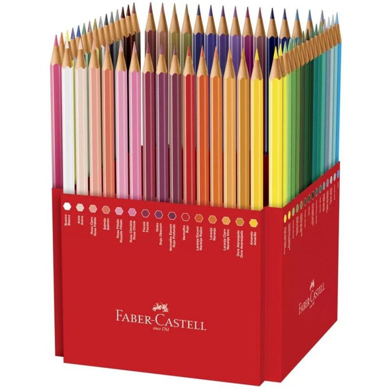 LAPIS 60 CORES FABER-CASTELL - REF. 120160G - PACOTE COM 3 UNIDADES
