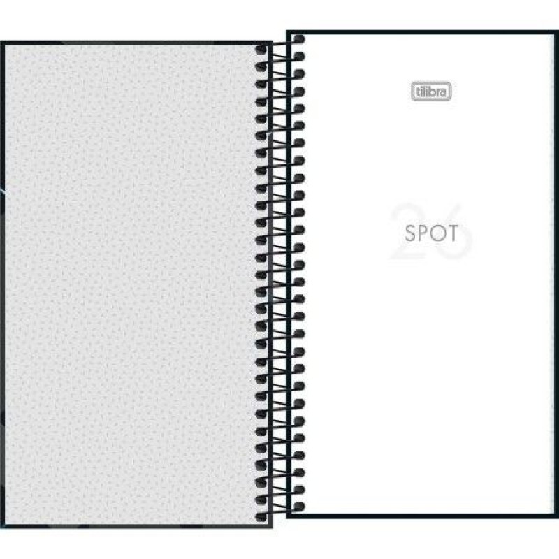 AGENDA ESPIRAL SPOT SEMANAL BOLSO M2 TILIBRA 2026 - REF. 141887 - PACOTE COM 5 UNIDADES SORTIDAS