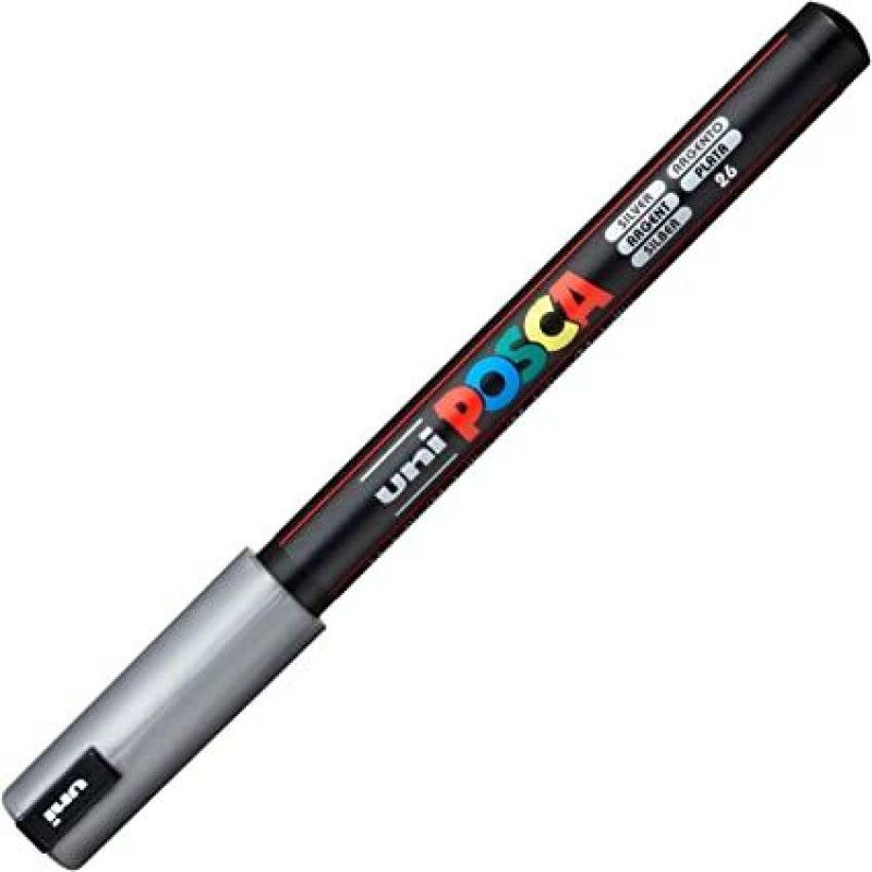 CANETA UNI POSCA EXTRA FINA PC-1M PRATA - REF. PC-1M - 1 UNIDADE
