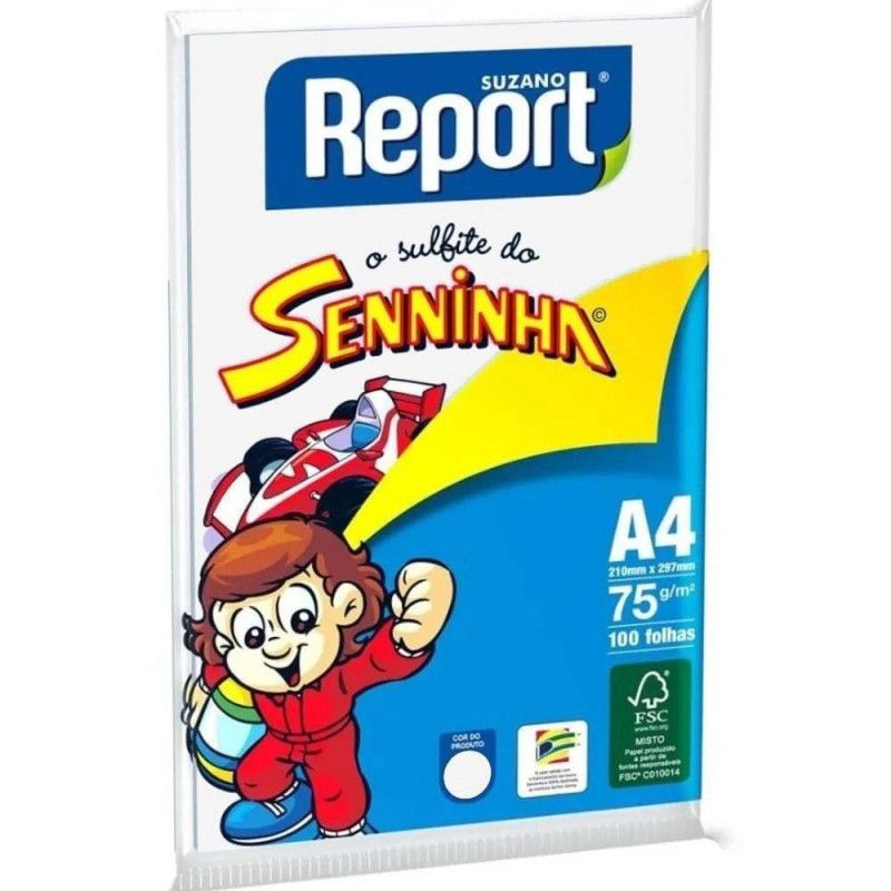 PAPEL SULFITE A4 100FL BRANCO SENINHA - 1 UNIDADE