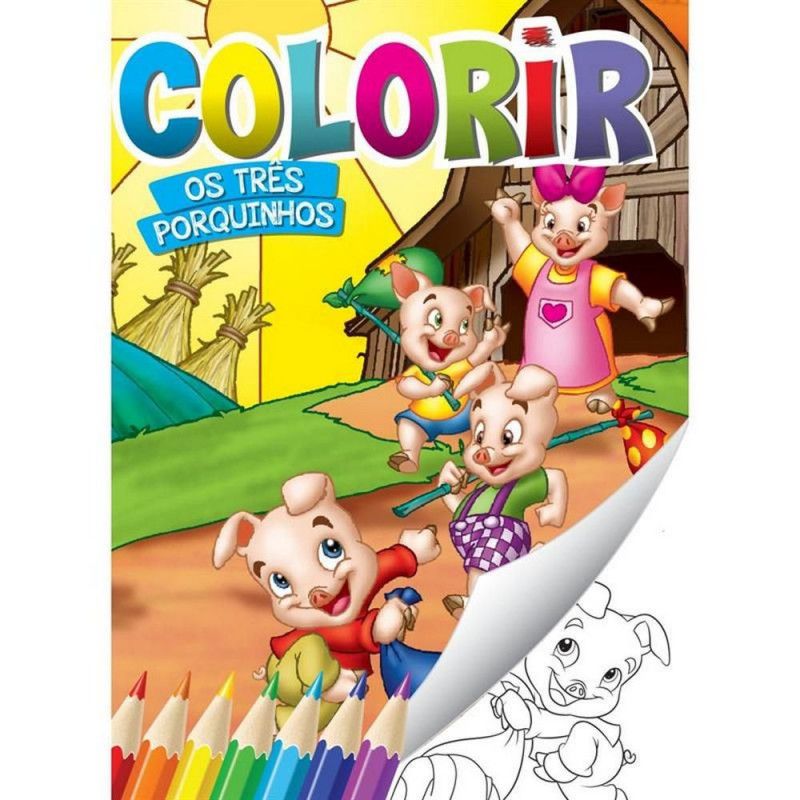LIVRO PARA COLORIR CLASSICOS BICHO ESPERTO - REF. 2968-5 - PACOTE COM 8 UNIDADES