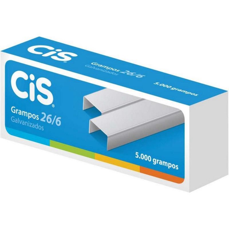 GRAMPO 26/6 GALVANIZADO COM 5000 UNIDADES CIS - REF. 179.5402 - 1 UNIDADE
