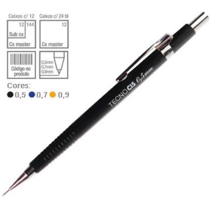 LAPISEIRA 0.5 TECNO CIS C-205 - REF. 2958 - CAIXA COM 12 UNIDADES