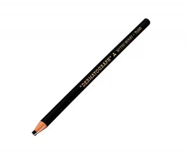 LAPIS DERMATOGRAFICO PRETO MITSUBISHI - REF. 7600 - CAIXA COM 12 UNIDADES