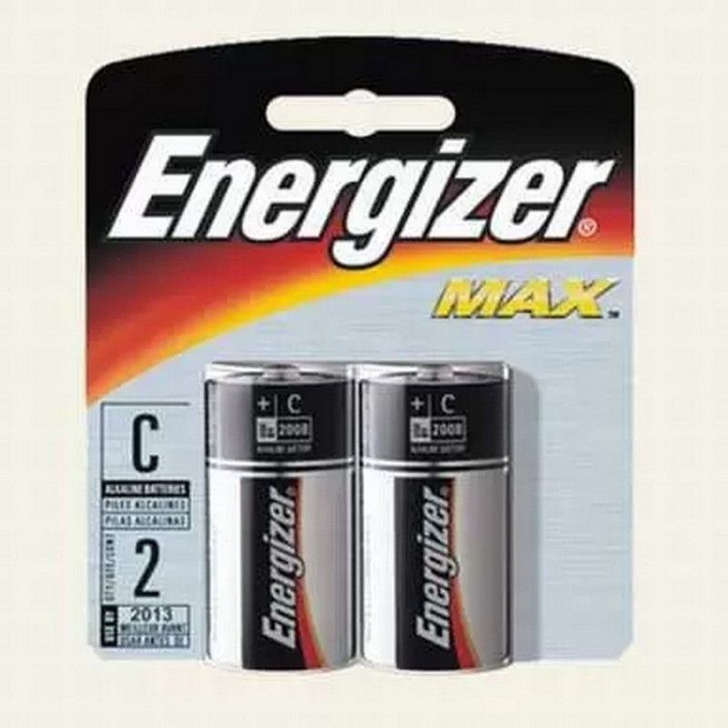 PILHA MEDIA C ALCALINA COM 2 UNIDADES ENERGIZER - 1 UNIDADE