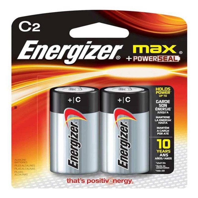 PILHA MEDIA C ALCALINA COM 2 UNIDADES ENERGIZER - 1 UNIDADE