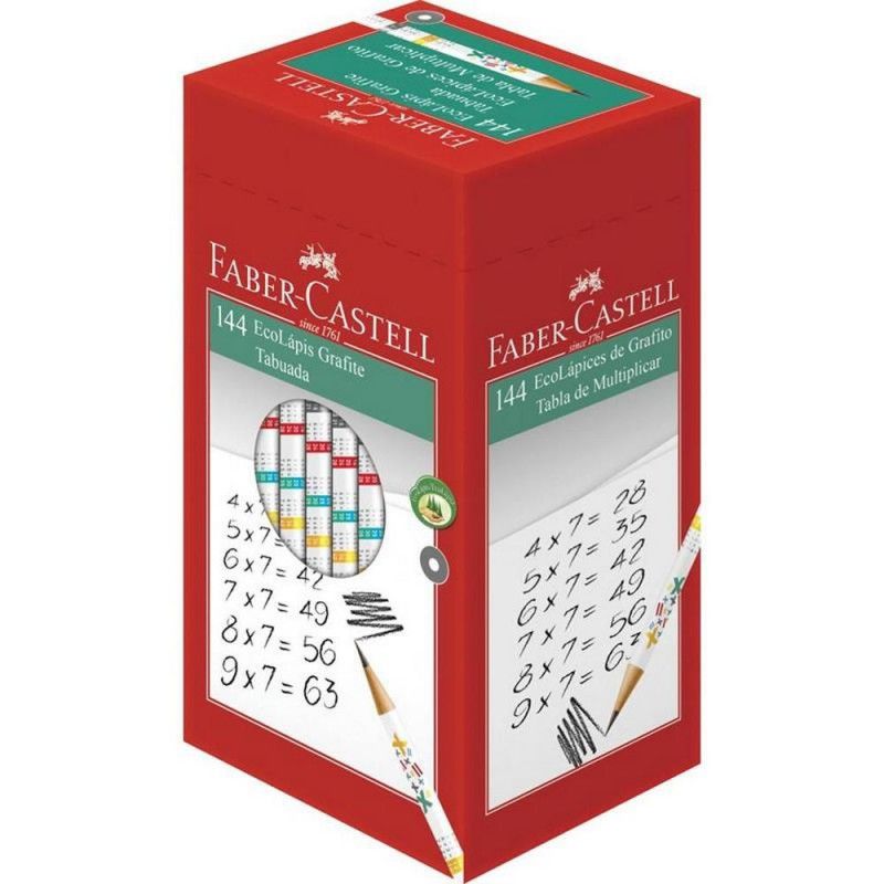 LAPIS PRETO N.2 TABUADA FABER-CASTELL - REF. 933 - CAIXA COM 144 UNIDADES