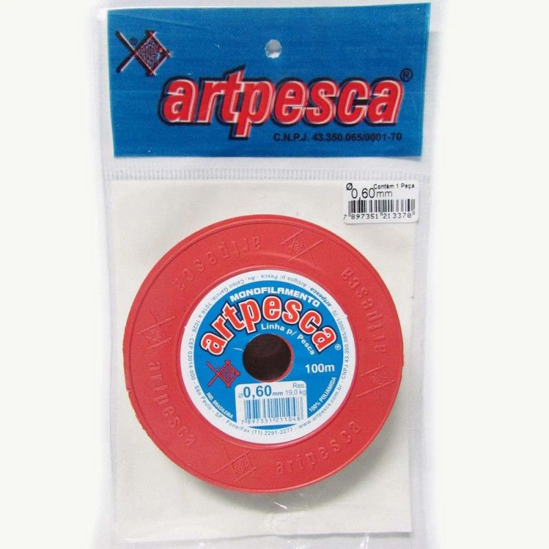 LINHA PESCA 0.60MM 100M ARTPESCA - 1 UNIDADE