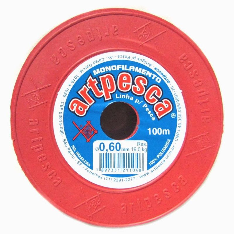 LINHA PESCA 0.60MM 100M ARTPESCA - 1 UNIDADE