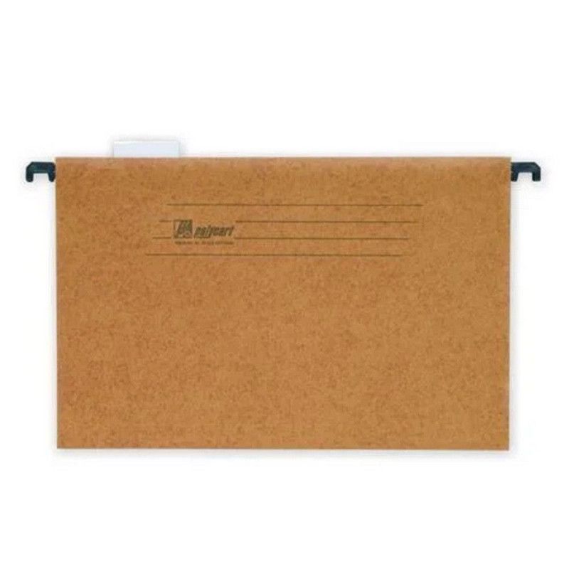 PASTA SUSPENSA MARMORIZADA SEMI KRAFT VISOR PLASTICO GRAMPO PLASTICO - REF. 5145 - CAIXA COM 50 UNIDADES