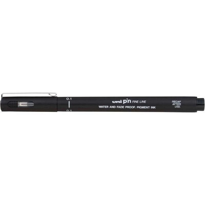 CANETA 0.1 UNI PIN FINE LINE PRETO CIS - REF. 2033 - CAIXA COM 12 UNIDADES