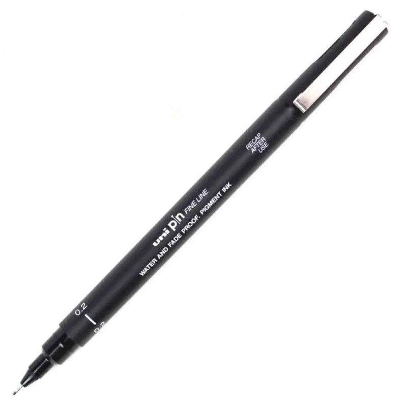 CANETA 0.2 UNI PIN FINE LINE PRETO - REF. 1999 - 1 UNIDADE