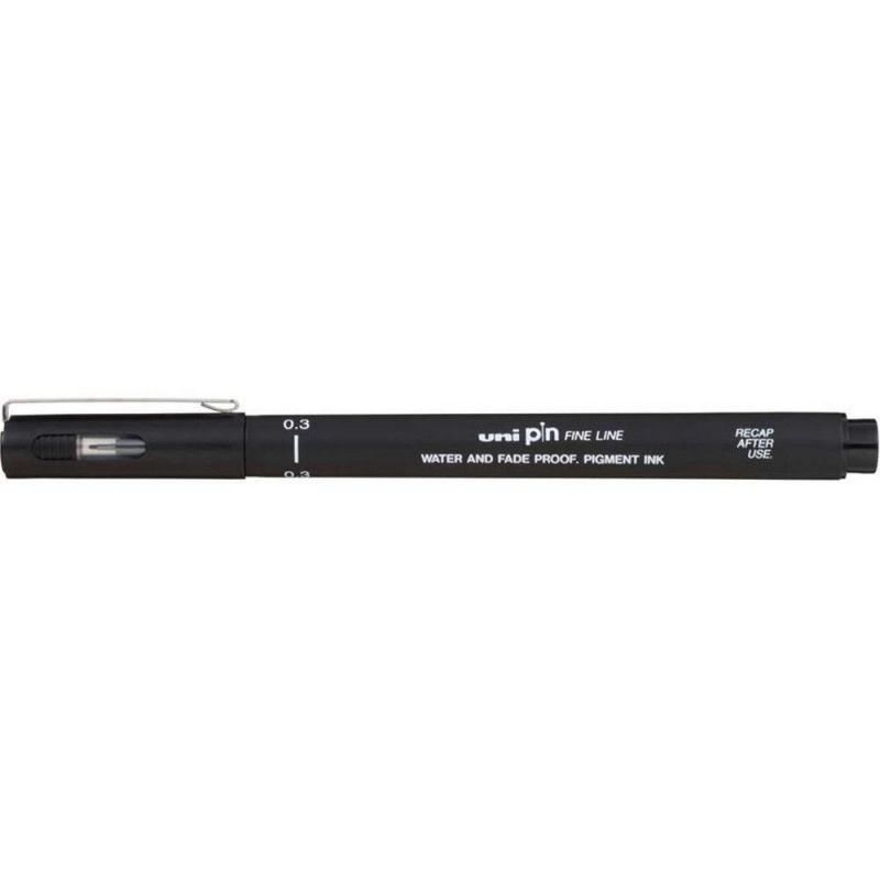 CANETA 0.3 UNI PIN FINE LINE PRETO - REF. 2651 - CAIXA COM 12 UNIDADES