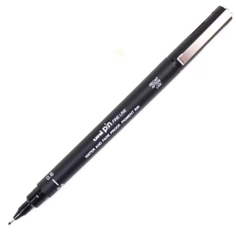 CANETA 0.6 UNI PIN FINE LINE PRETO CIS - REF. 3522 - CAIXA COM 12 UNIDADES