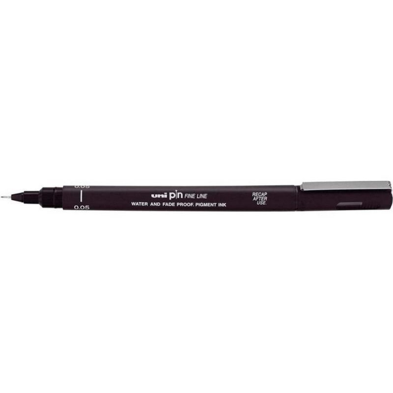 CANETA 0.05 UNI PIN FINE LINE PRETO - REF. 0380 - CAIXA COM 12 UNIDADES