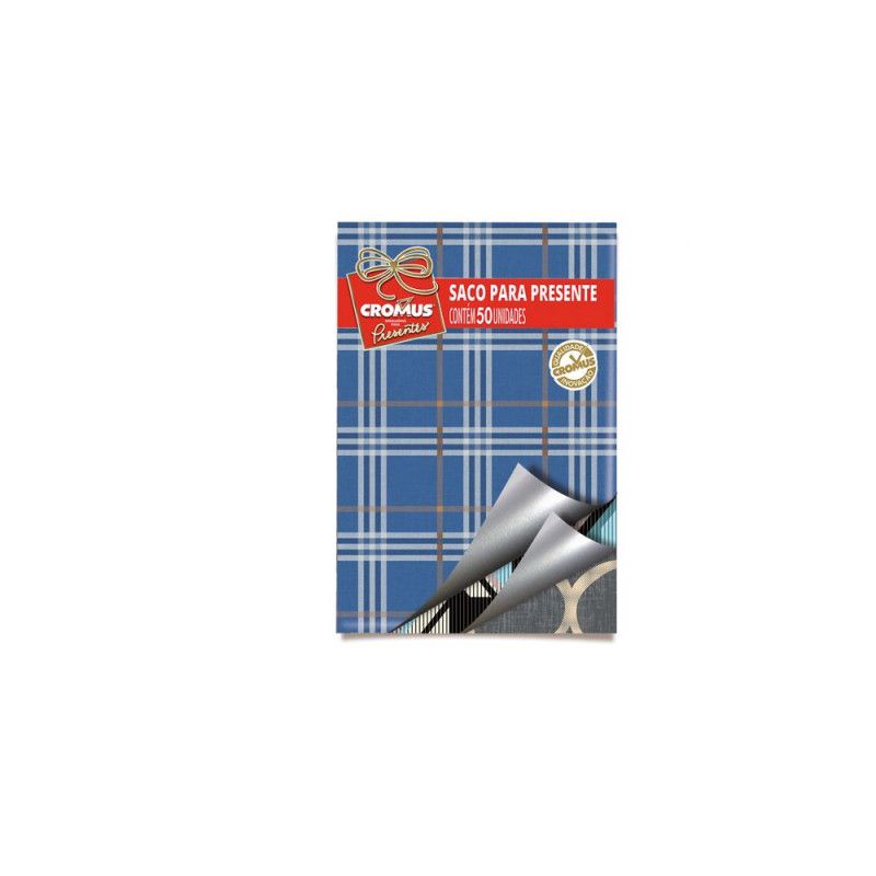 SACO 35X54CM METAL SORTIDO MASCULINO CROMUS - REF. 99003120 - PACOTE COM 50 UNIDADES