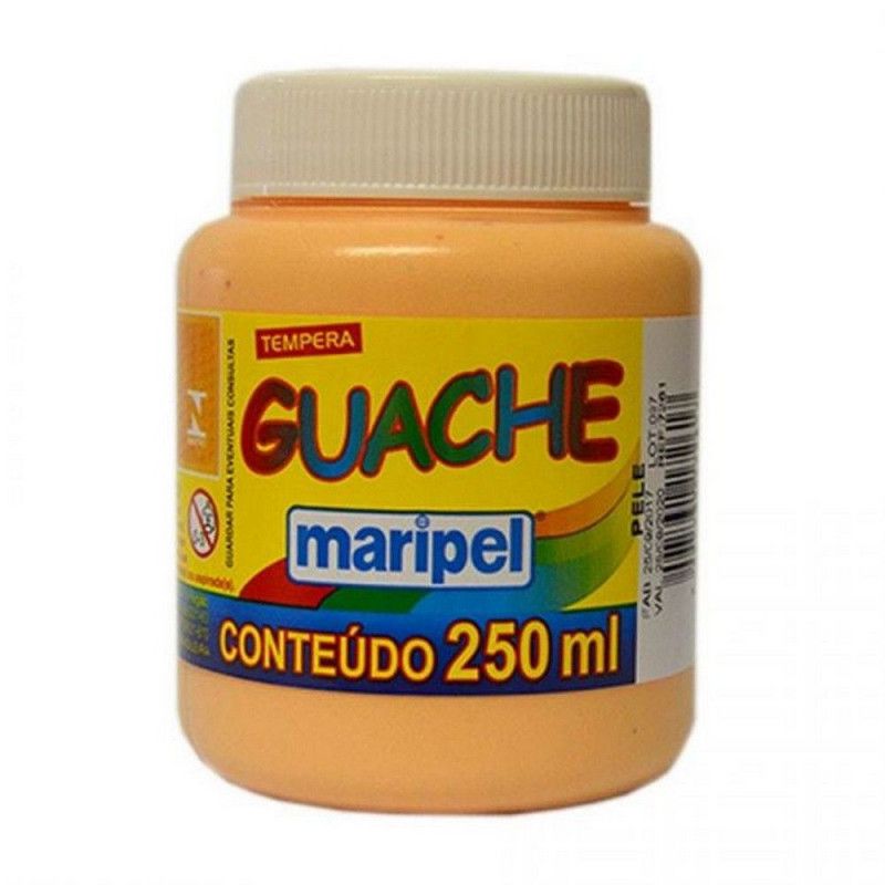 TINTA GUACHE 250ML PELE MARIPEL - REF. 7261 - 1 UNIDADE
