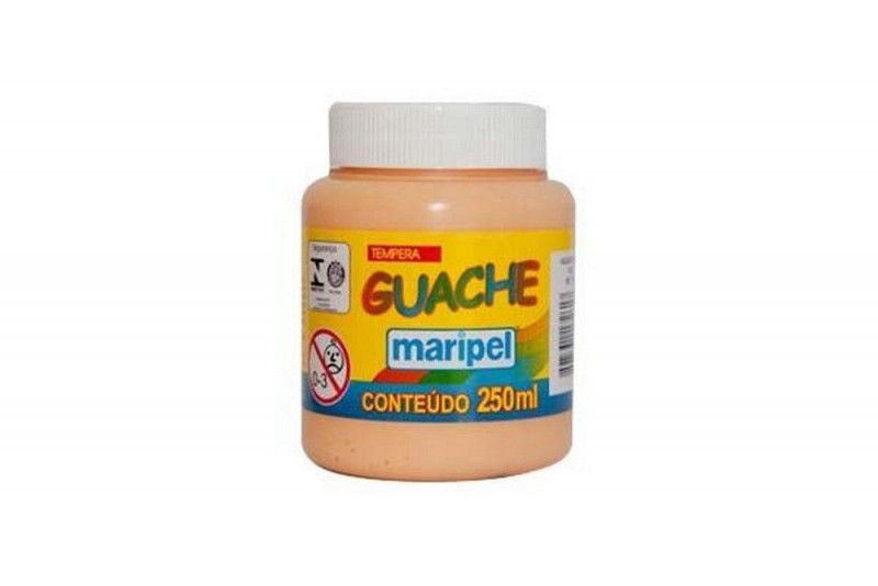 TINTA GUACHE 250ML PELE MARIPEL - REF. 7261 - CAIXA COM 6 UNIDADES