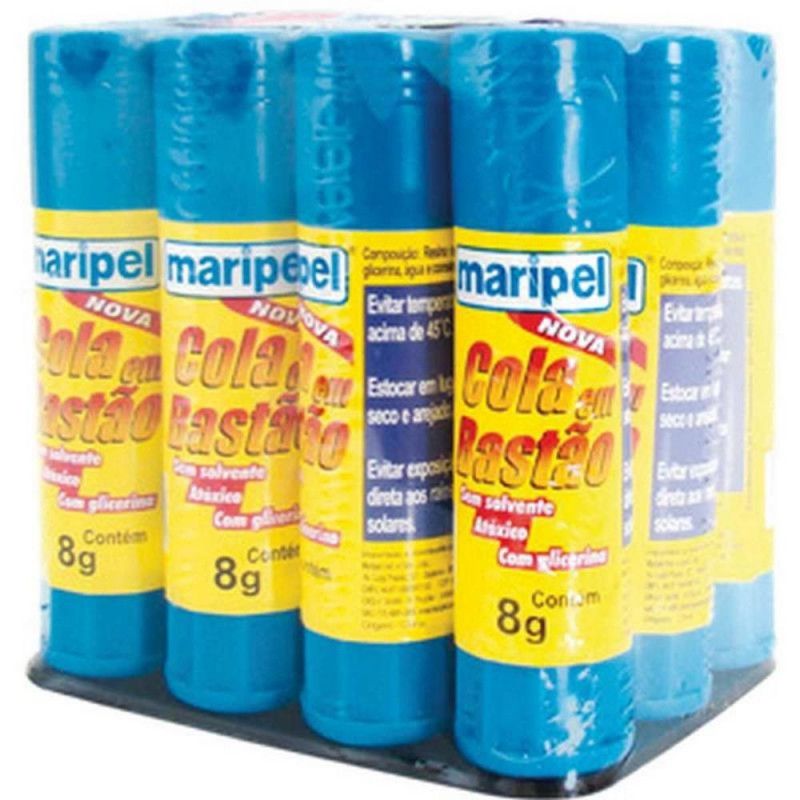 COLA EM BASTAO 8G MARIPEL - REF. 4408 - CAIXA COM 12 UNIDADES