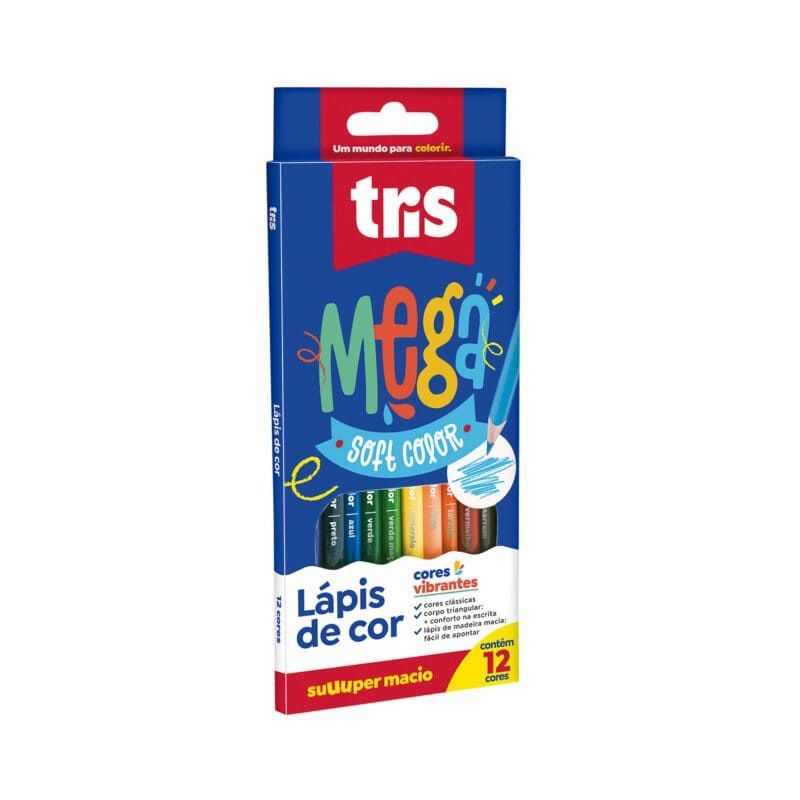 LAPIS 12 CORES SOFT COLOR 684116 TRIS - REF. 684116 - CAIXA COM 6 UNIDADES