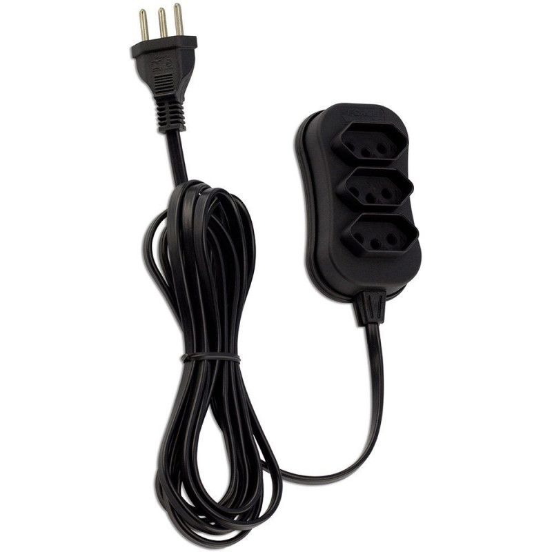 EXTENSAO 3 TOMADA 5 METROS TRIPOLAR FORCE LINE - REF. 254 - 1 UNIDADE