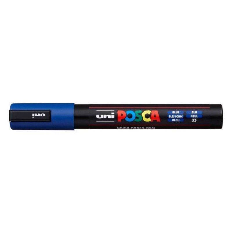 CANETA UNI POSCA PC-5M 5D AZUL - REF. PC-5M 5D - 1 UNIDADE