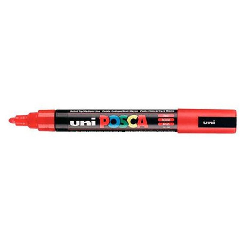 CANETA UNI POSCA PC-5M 5D VERMELHO - REF. PC-5M 5D - 1 UNIDADE
