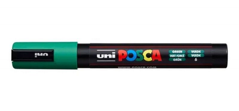 CANETA UNI POSCA PC-5M 5D VERDE - REF. PC-5M 5D - 1 UNIDADE