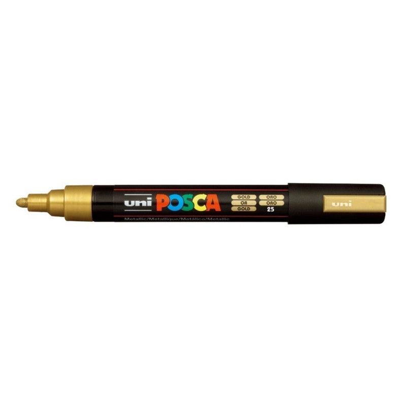 CANETA UNI POSCA PC-5M 5D OURO - REF. PC-5M 5D - 1 UNIDADE