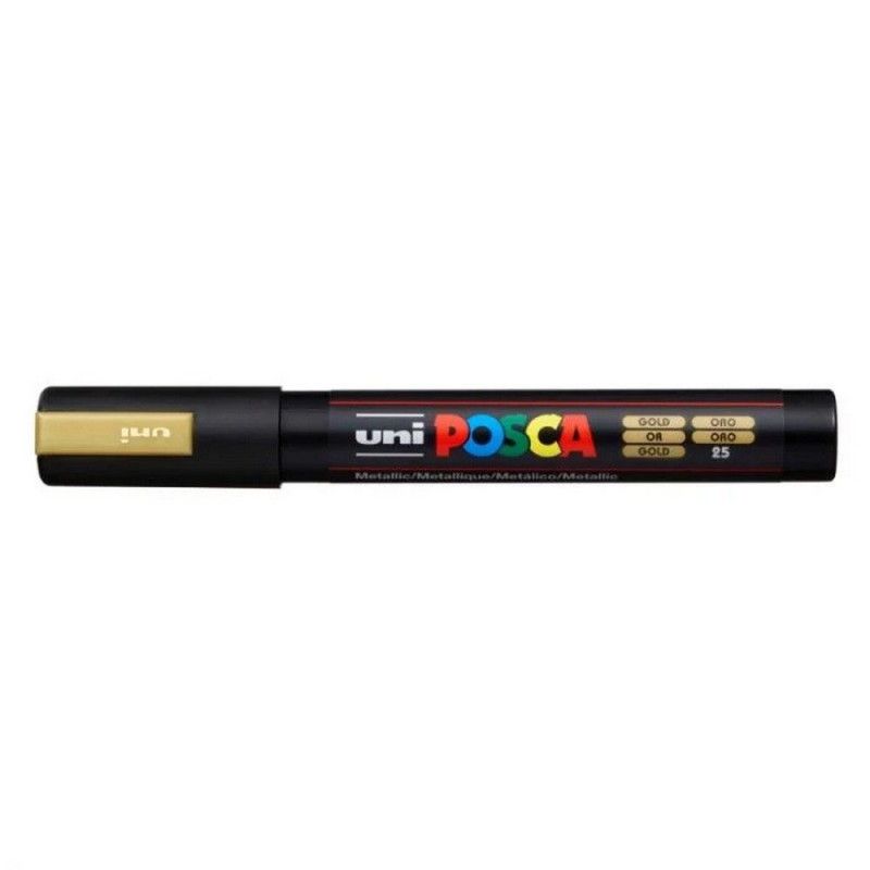 CANETA UNI POSCA PC-5M 5D OURO - REF. PC-5M 5D - 1 UNIDADE