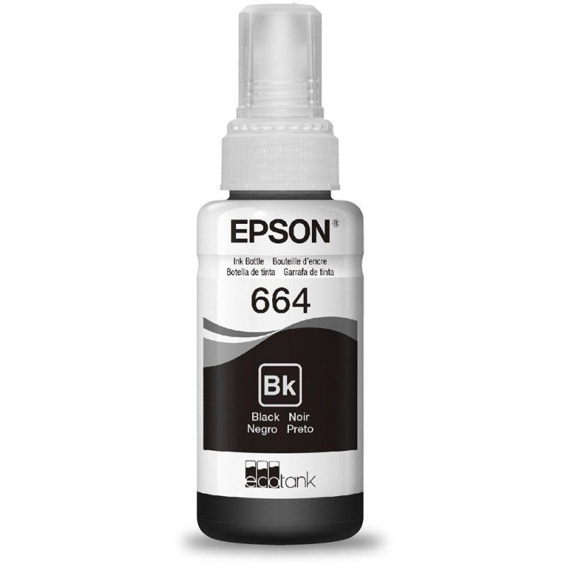 TINTA REFIL EPSON 70ML 664 PRETO - REF. 664 - 1 UNIDADE