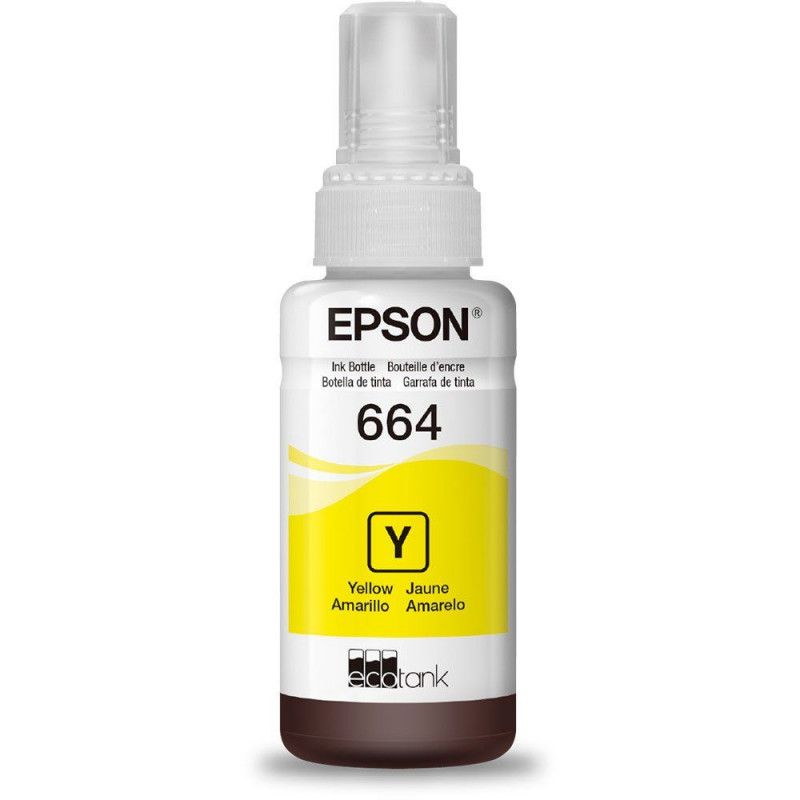 TINTA REFIL EPSON 70ML 664 AMARELO - REF. 664 - 1 UNIDADE