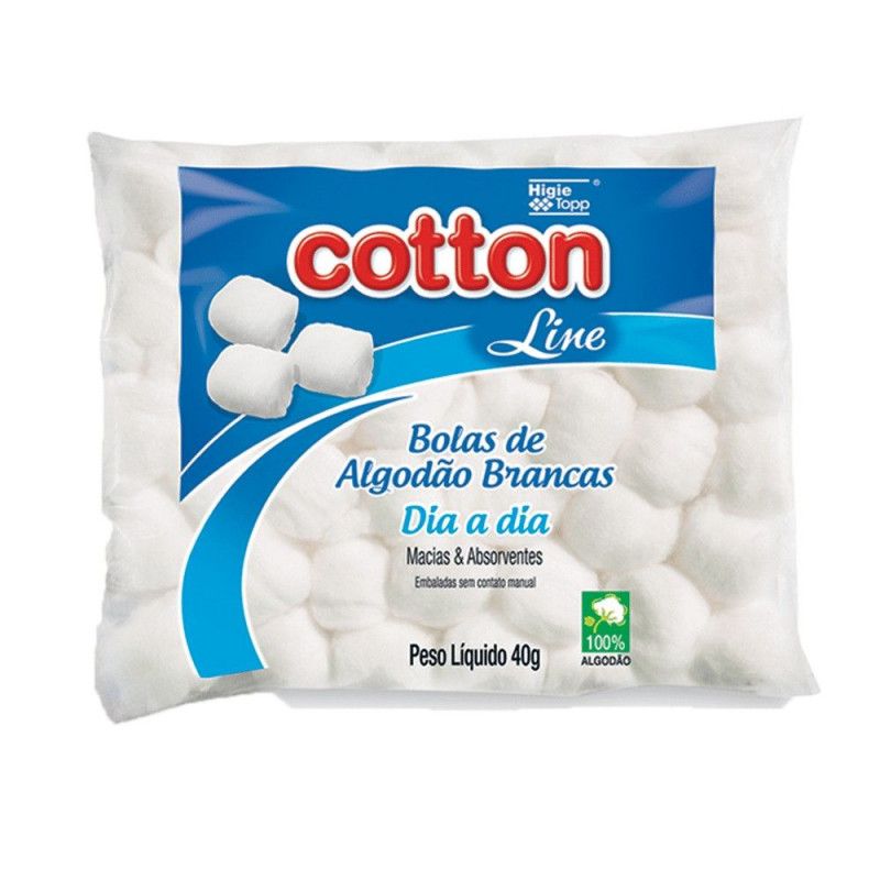 ALGODAO BOLA BRANCO 40G COTTON - 1 UNIDADE